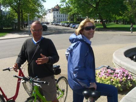 Patty on Bike Tour