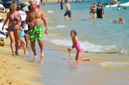 Girl Playing in Sand