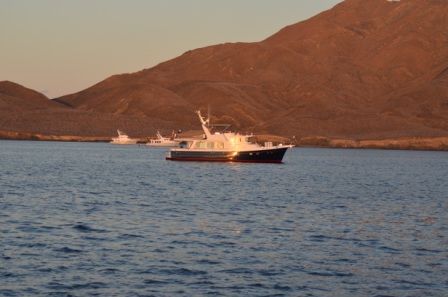 Boats at Sunrise in Bahia Santa Maria