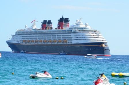 Disney Cruise Ship at Anchor