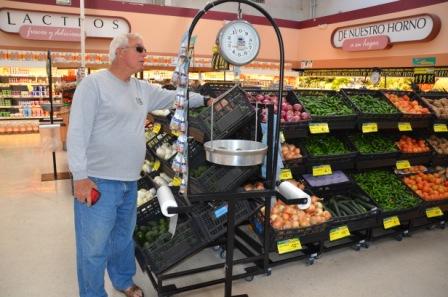 Jim getting tomatos