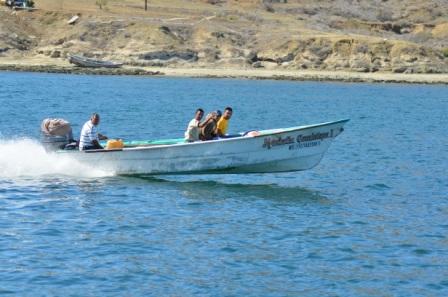 Panga at Magdalena Bay