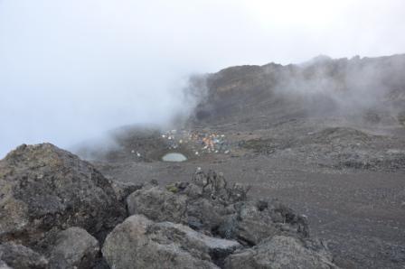 Looking down on Tarn Camp