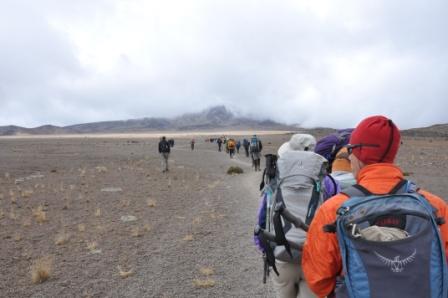 Hiking into the Saddle