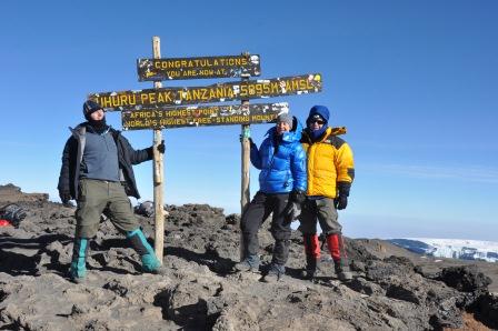 Patty, Frank and David at Summit Sign