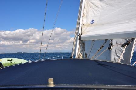 Approaching Long Beach Under Sail