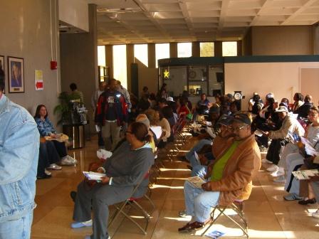 People Waiting to Vote