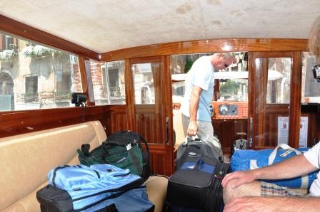 Bags in Water Taxi