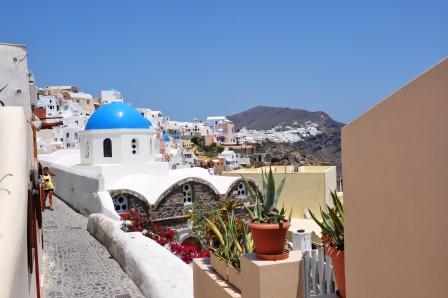 Blue Dome in Oia